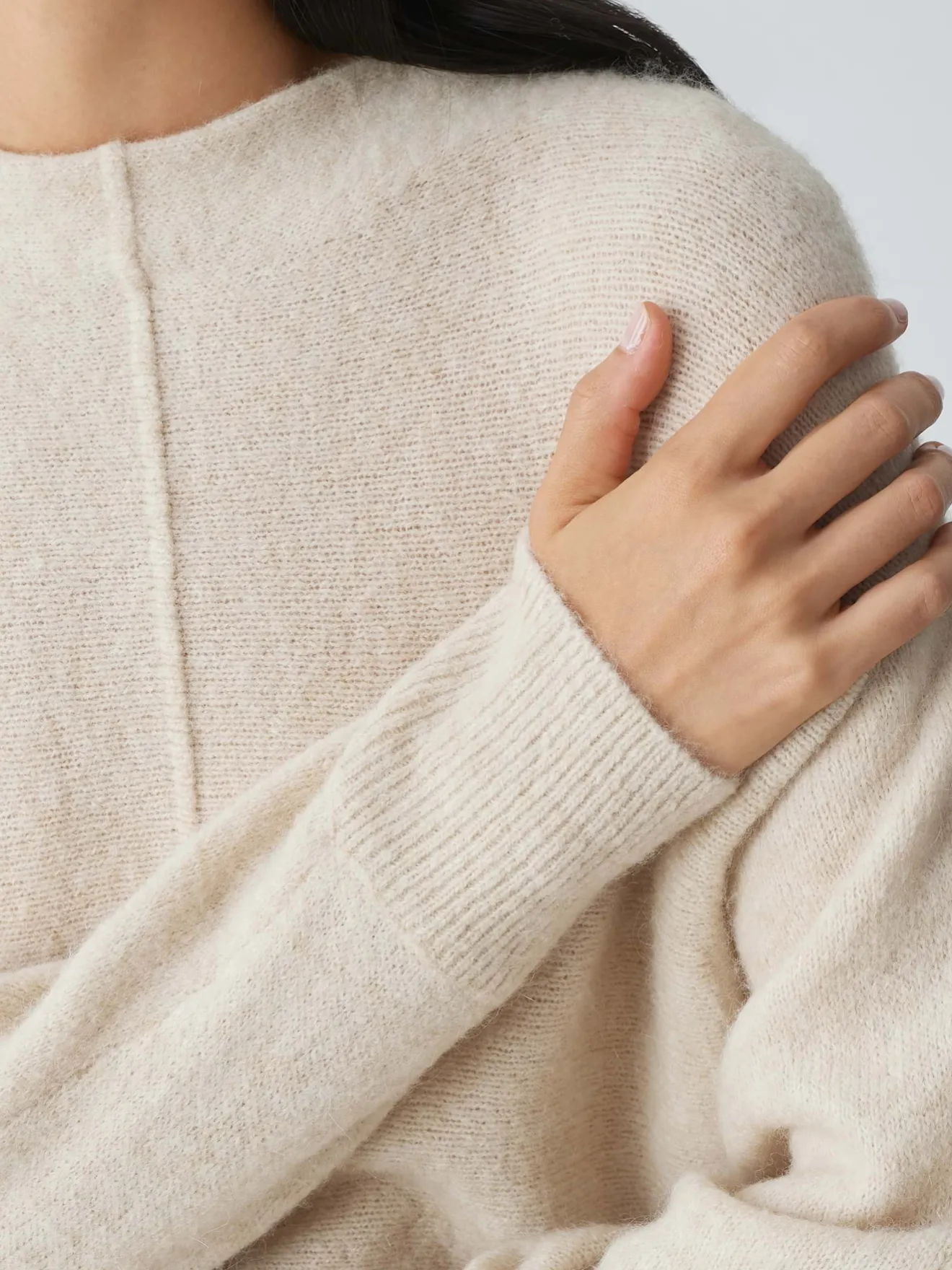 Flash Sale Strickpullover PAHUMA SOFT Batwing Fit mit Mohair Strick
