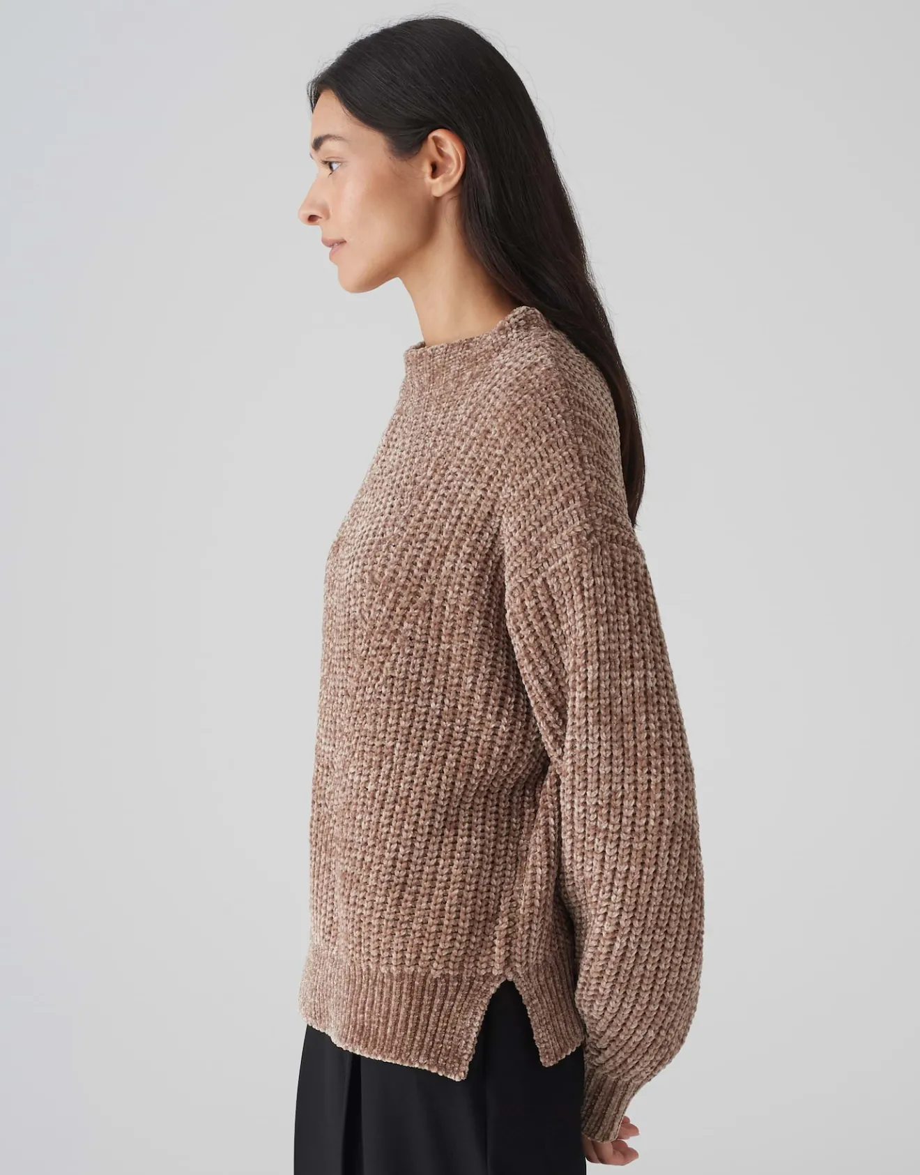 Outlet Strickpullover PANETA Loose aus weichem Chenille Strick