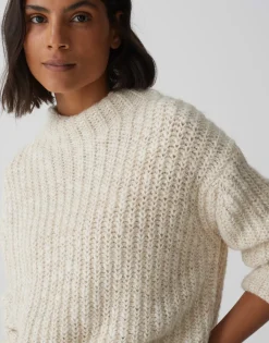 Best Strickpullover PERKE Boxy Fit in Mélange Optik Strick