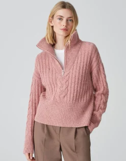 Cheap Strickpullover POPFY Loose aus Woll Mix Strick