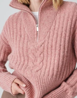 Cheap Strickpullover POPFY Loose aus Woll Mix Strick