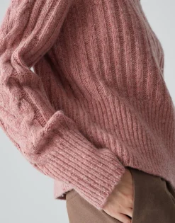 Cheap Strickpullover POPFY Loose aus Woll Mix Strick