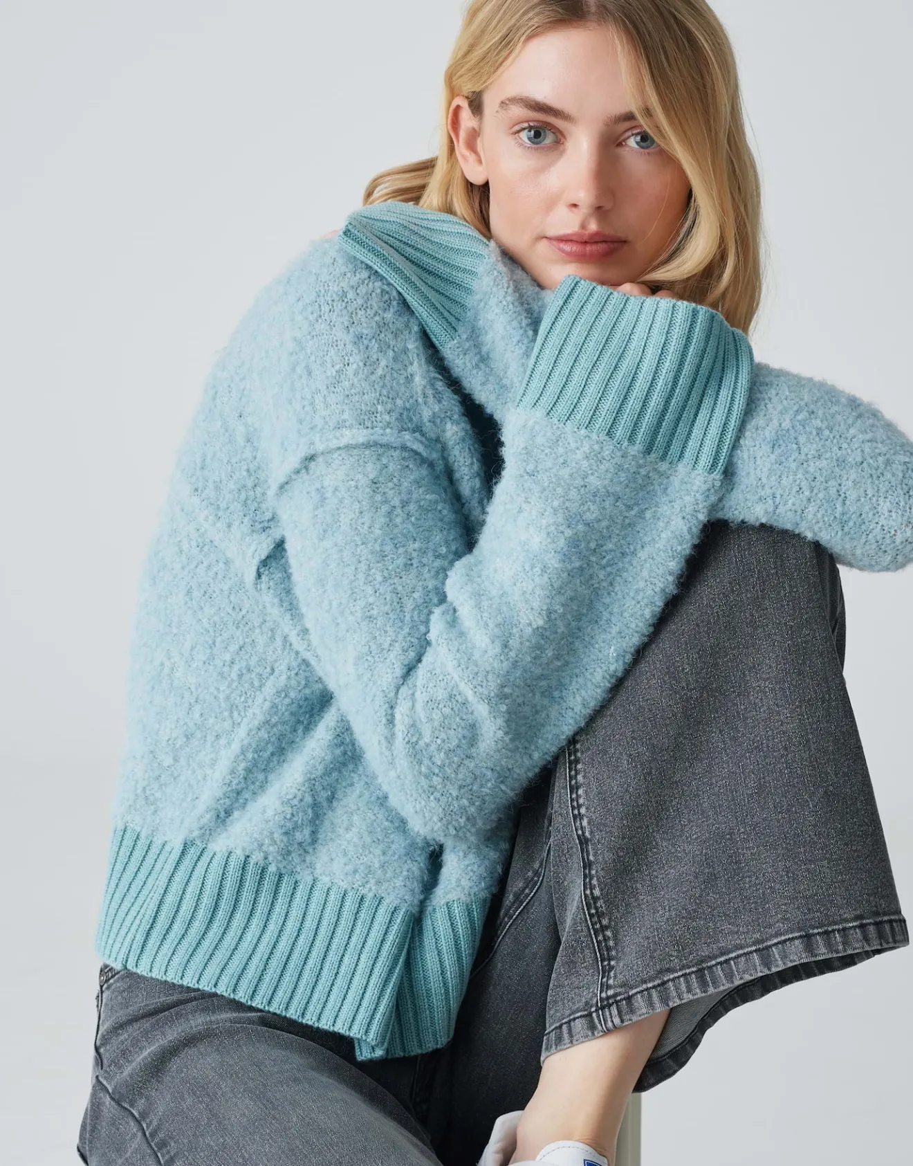 Shop Strickpullover PUKLANA Loose mit Wolle Strick