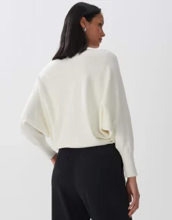 Store Strickpullover TALIYA DETAIL Loose aus weichem Viskose Mix Strick