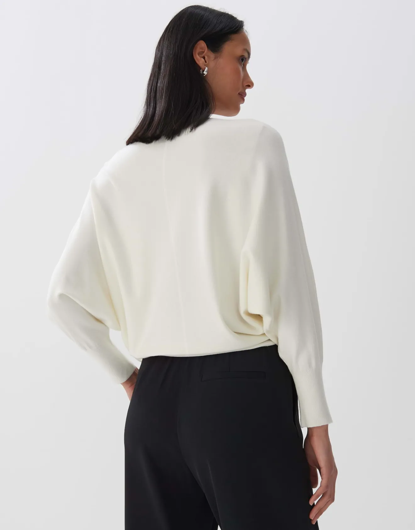 Store Strickpullover TALIYA DETAIL Loose aus weichem Viskose Mix Strick