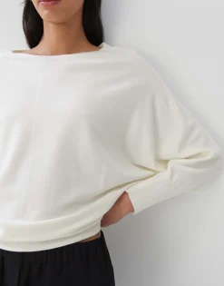 Store Strickpullover TALIYA DETAIL Loose aus weichem Viskose Mix Strick