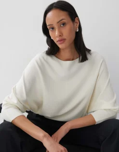 Store Strickpullover TALIYA DETAIL Loose aus weichem Viskose Mix Strick