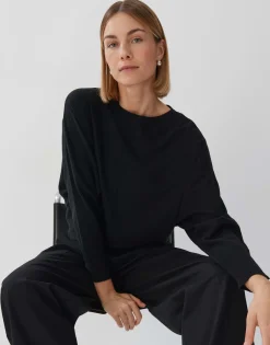 Discount Strickpullover TALIYA DETAIL Loose aus weichem Viskose Mix Strick