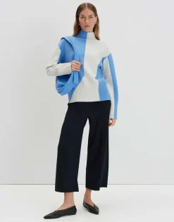 Hot Strickpullover TAMIELA Loose mit Color Blocking Strick