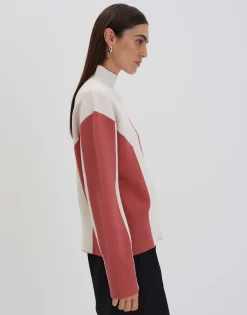 Store Strickpullover TAMIELA Loose mit Color Blocking Strick