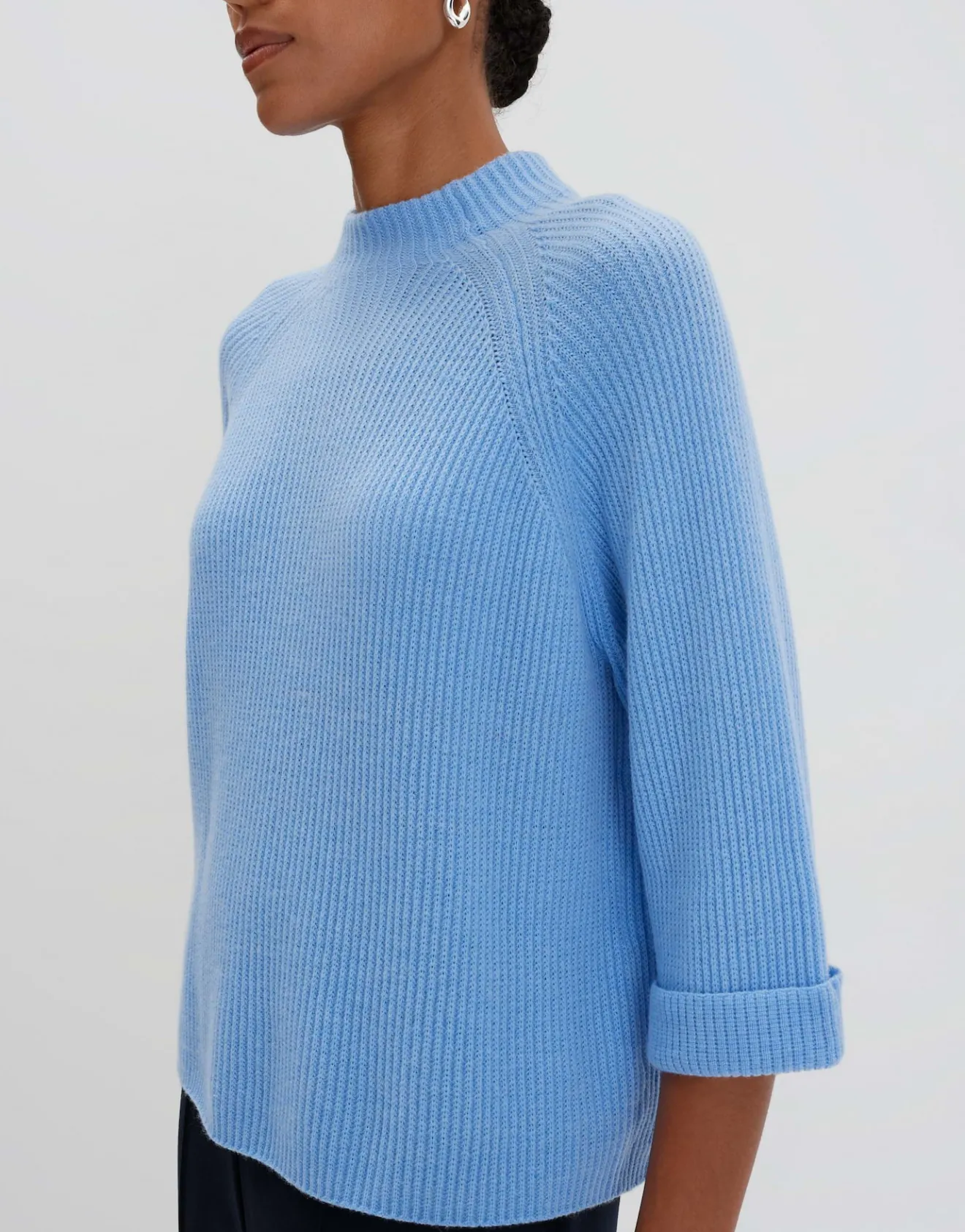 Cheap Strickpullover TIJOULIE Loose mit Kaschmir Strick