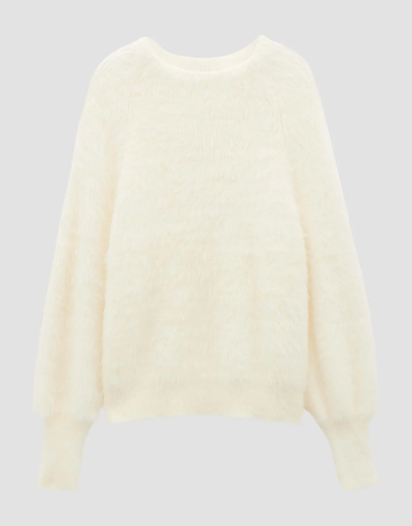 Discount Strickpullover TISSIE Loose in Fake Fur Optik Strick