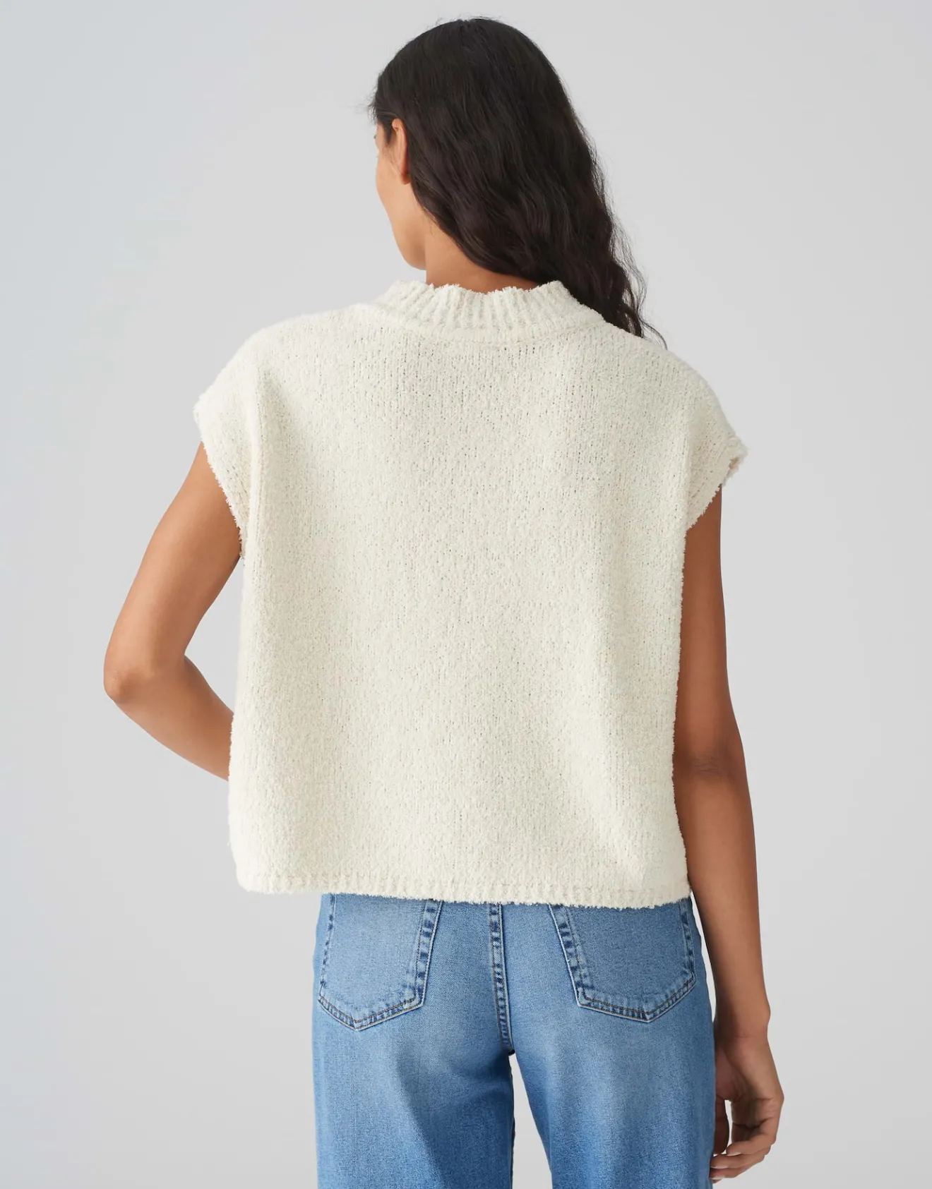 Store Strickpullunder PUMVISI Boxy Fit aus Baumwoll Mix Strick