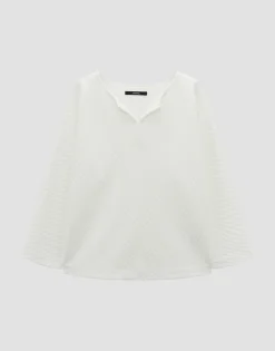 Outlet Strukturierter Sweater UNALA Regular mit Fledermausärmeln Sweat