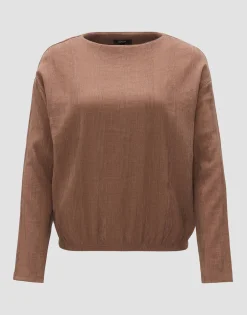 Sale Strukturiertes Shirt SILASUM Regular aus Viskose Mix Shirts