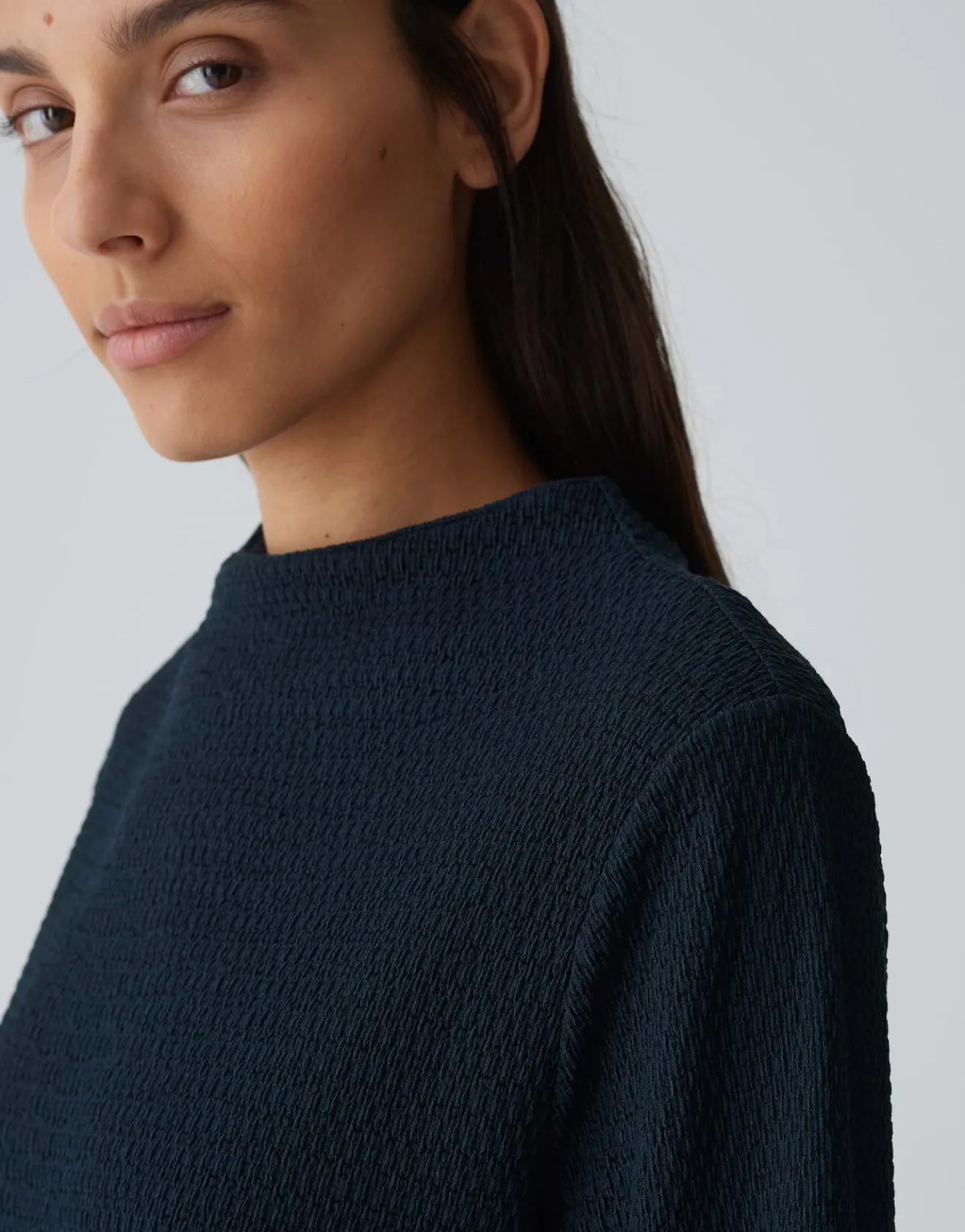 Online Strukturiertes Shirt SUWEN Loose aus elastischem Jersey Shirts