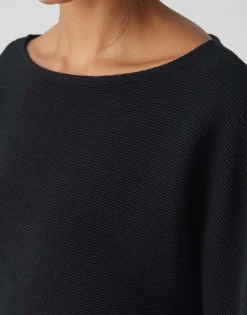 Outlet Sweater GENZI Batwing Fit mit Struktur Sweat