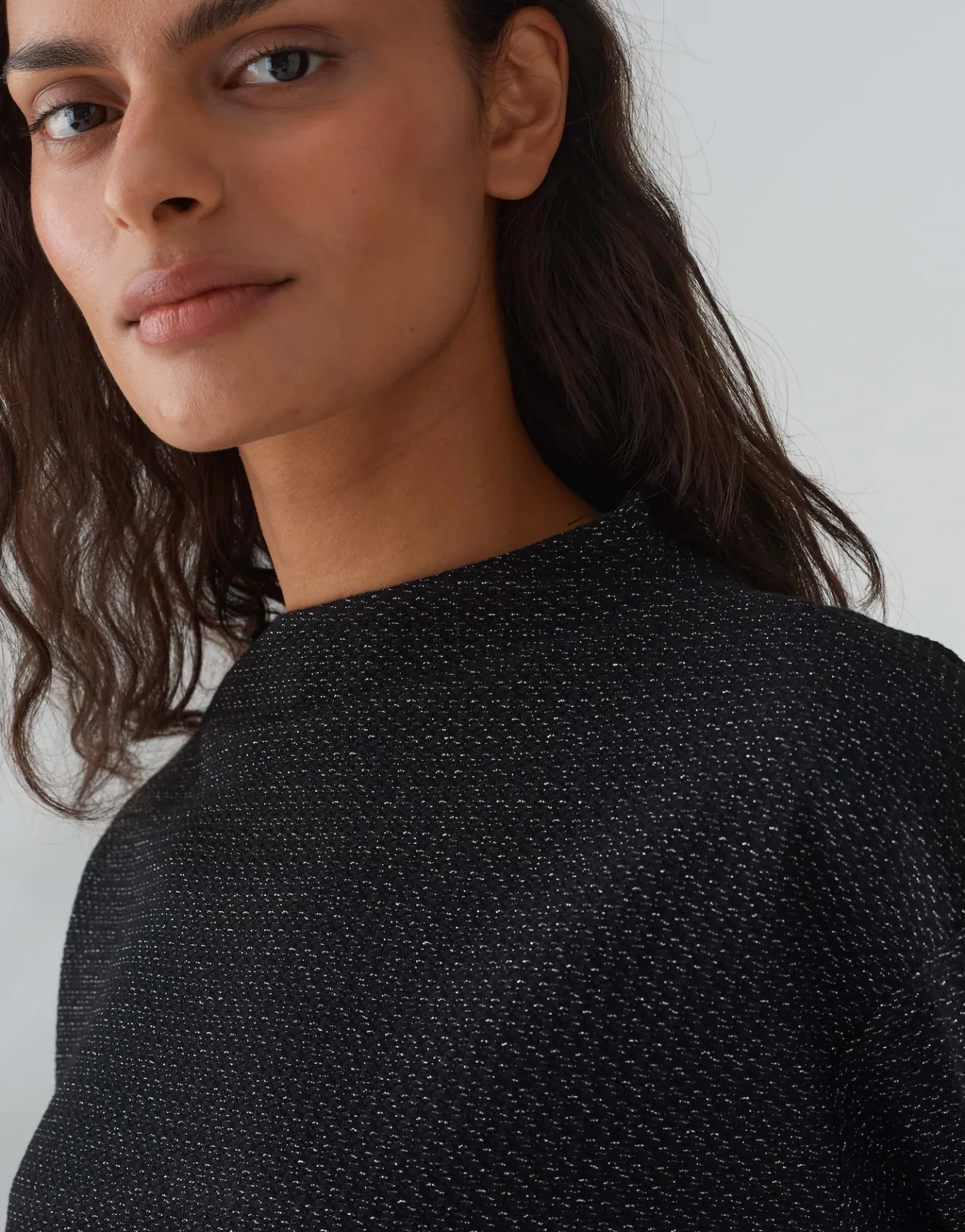 Cheap Sweater GESCHE Boxy Fit mit Glitzer Details Sweat