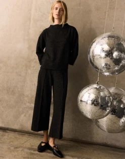 Cheap Sweater GESCHE Boxy Fit mit Glitzer Details Sweat