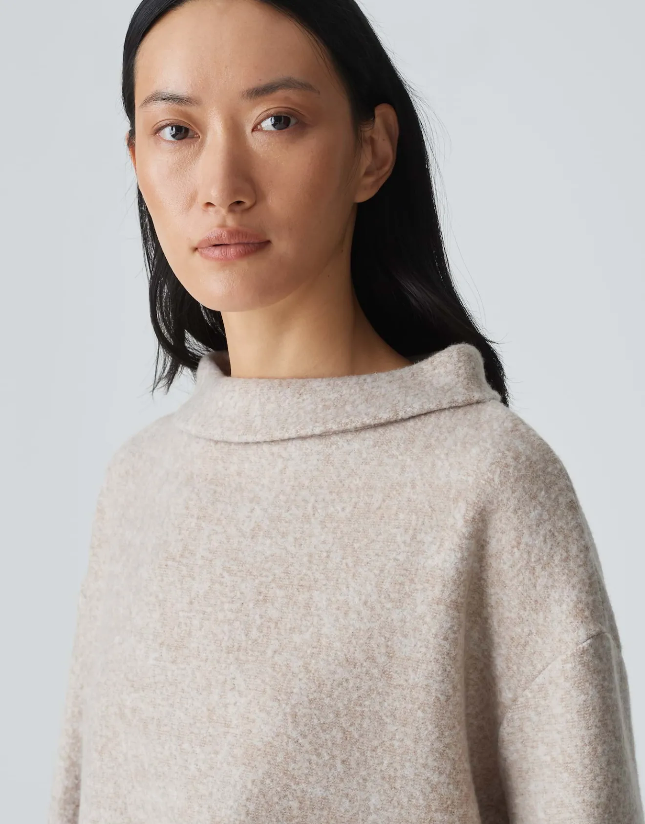 Clearance Sweater GESURLA Loose mit weichem Hand-Feel Sweat
