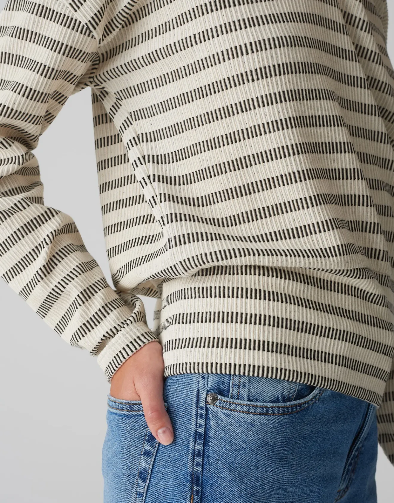 Store Sweater GIEKA STRIPE Regular mit Struktur Sweat
