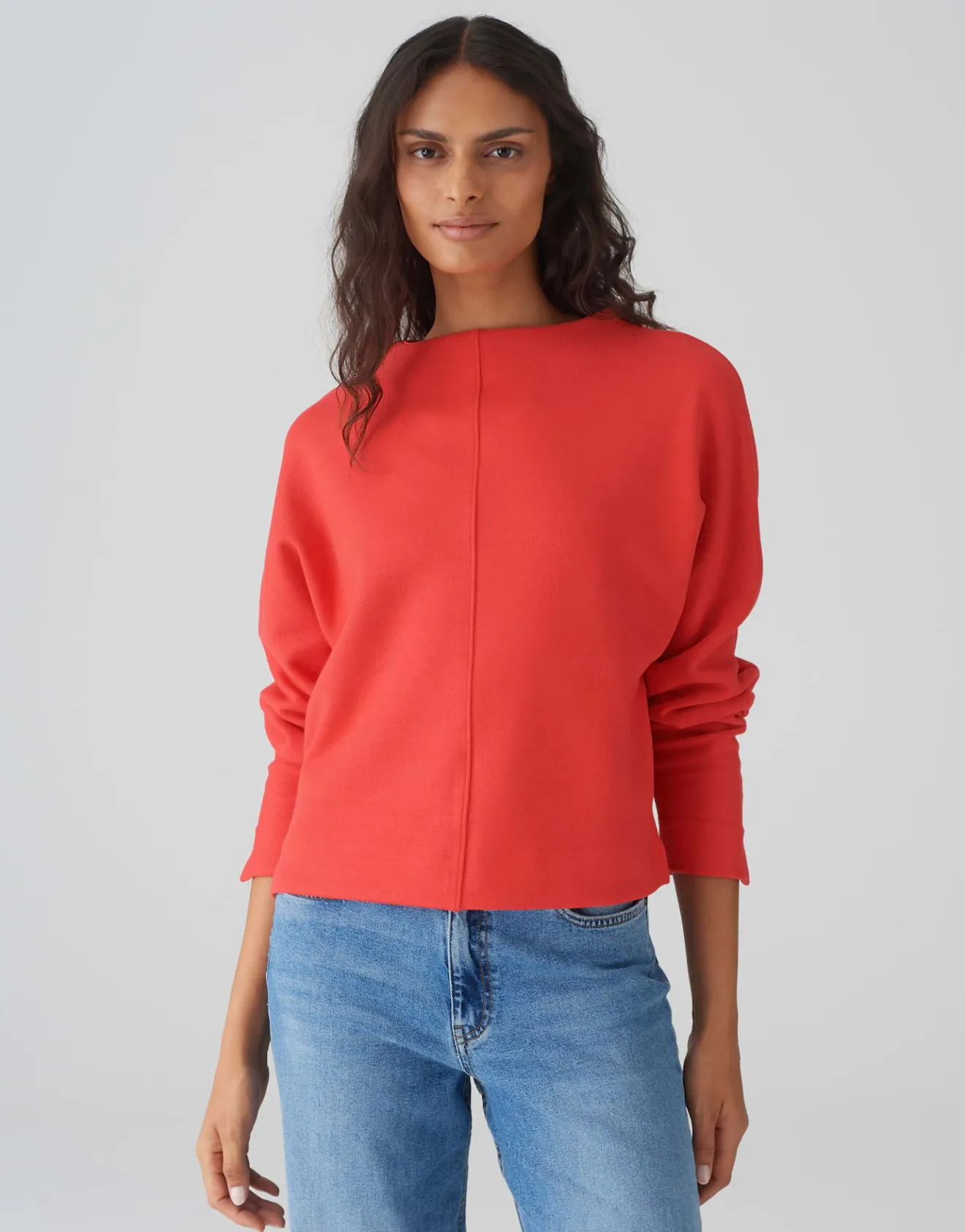 Store Sweater GUNNEL Batwing Fit in softer Strickoptik Strick|Sweat