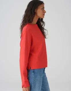 Store Sweater GUNNEL Batwing Fit in softer Strickoptik Strick|Sweat