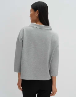 Discount Sweater ULUNA Loose aus Viskose Twill Sweat
