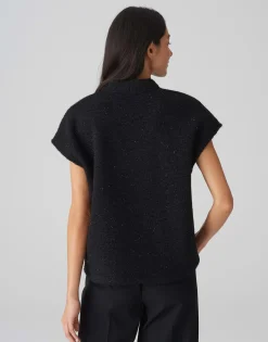 Hot Sweatshirt GLAMINA Regular in schimmernder Bouclé Optik Sweat