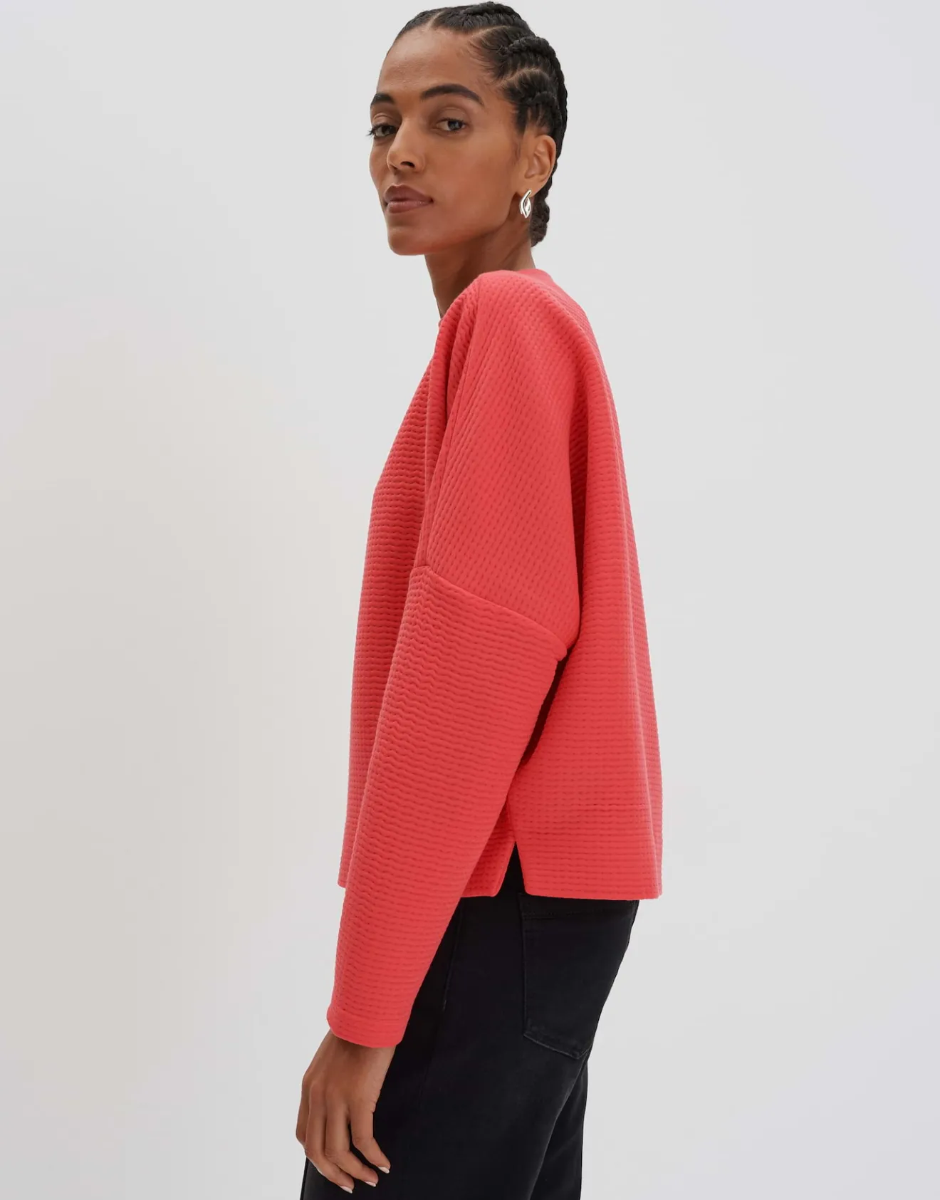 Outlet Sweatshirt USANNI Loose mit strukturierter Oberfläche Sweat