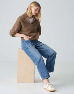 Discount Tapered Jeans LISSIE Mid Rise aus BCI Cotton Mix Jeans