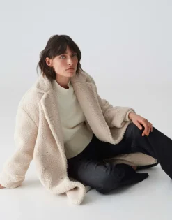 Best Teddymantel HONISE Loose im Oversize Look Jacken & Mäntel