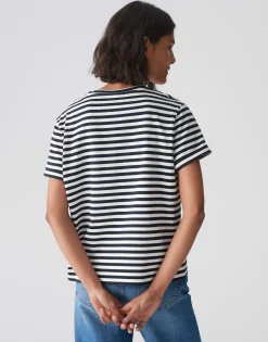 Cheap T-Shirt SERZ STRIPE Regular aus Organic Cotton Basics|Shirts