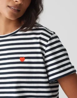 Cheap T-Shirt SERZ STRIPE Regular aus Organic Cotton Basics|Shirts