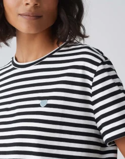 Cheap T-Shirt SERZ STRIPE Regular aus Organic Cotton Basics|Shirts
