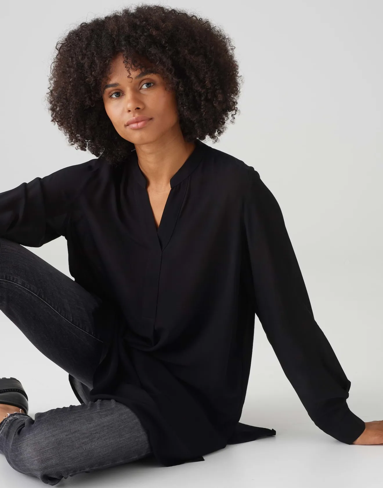 Discount Tunikabluse FACURA Loose aus Viskose Blusen