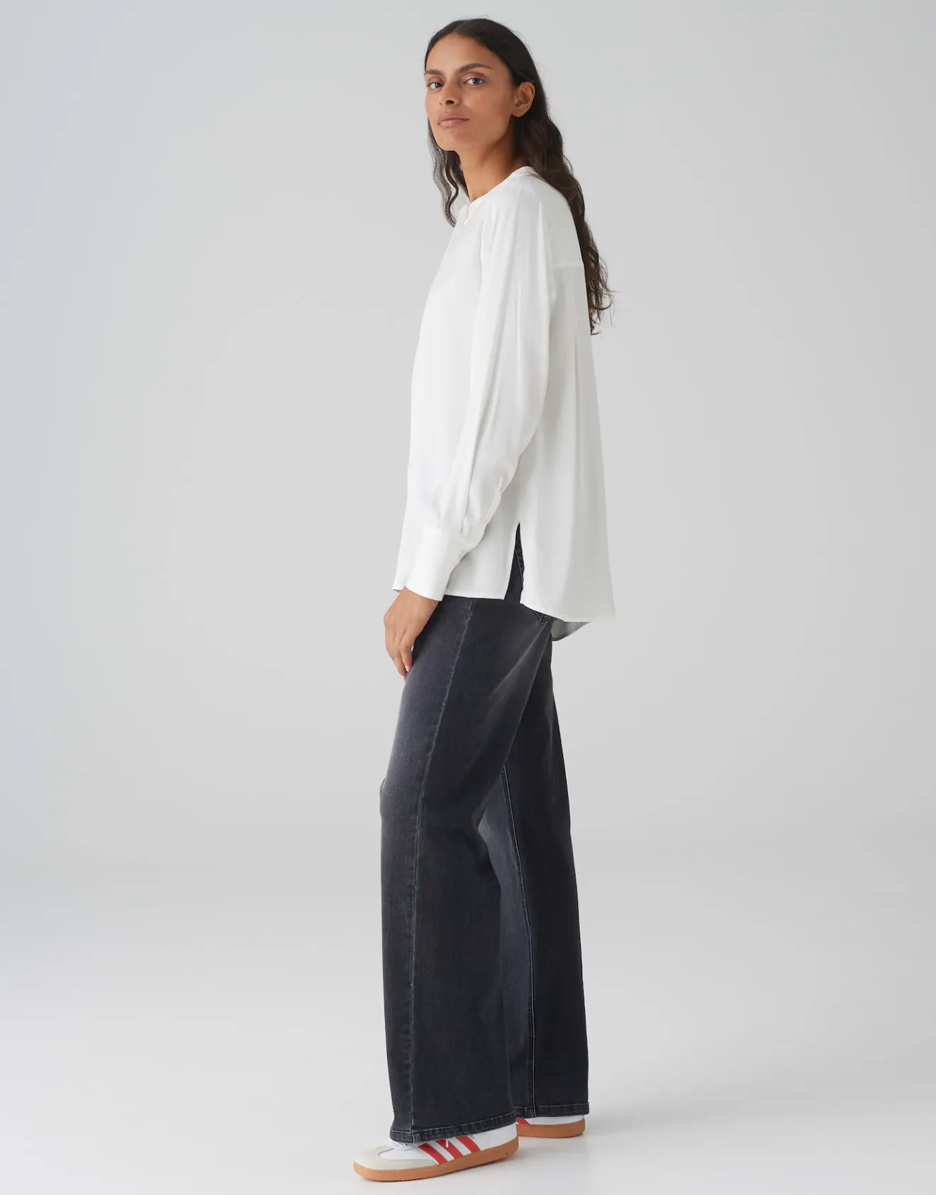 Discount Tunikabluse FANJI Regular aus Satin Blusen