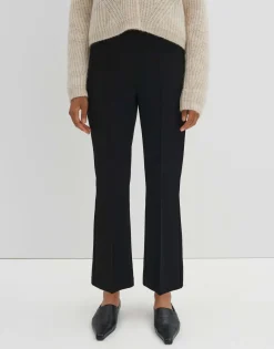 Clearance Verkürzte Flared Pants CURINNA DETAIL aus Sweatware Hosen