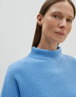 Fashion Verkürzter Strickpullover TALJA Loose aus Woll Mix Strick