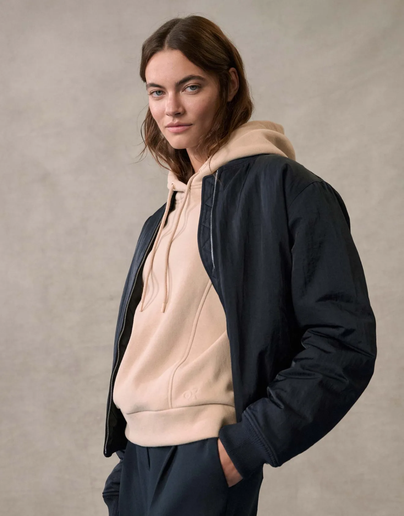 Best Wattierte Bomberjacke HARU Regular aus Nylon Jacken & Mäntel