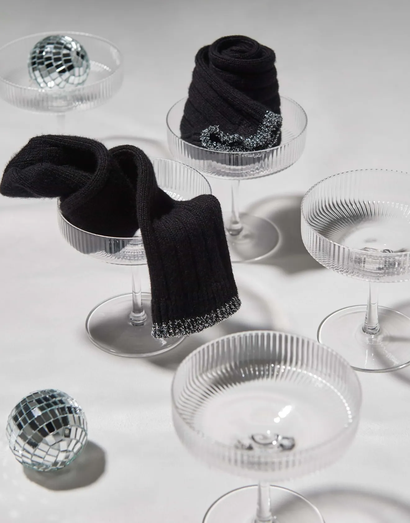 Fashion Weiche Socken YANNA CASHMERE mit Glitzer Details Accessoires