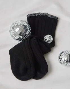 Fashion Weiche Socken YANNA CASHMERE mit Glitzer Details Accessoires
