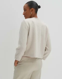 Fashion Weiche Sweatjacke UTINA Loose aus Viskose Mix Blazer & Westen|Sweat