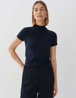 Discount Weiches Rippshirt KARLUSIA Slim aus Modal Mix Shirts
