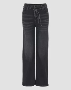 Best Wide Leg Jeans MARLI BELT High Rise mit Stretch-Anteil Jeans