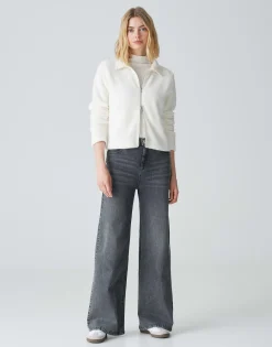 Outlet Wide Leg Jeans MARLI PALAZZO High Rise mit Stretch Jeans