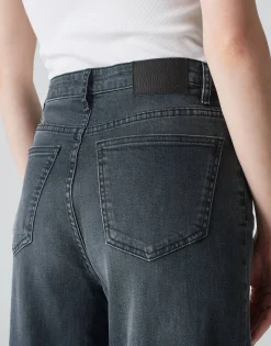 Store Wide Leg Jeans MARLI TURN UP High Rise aus Spanish Cotton Mix Jeans