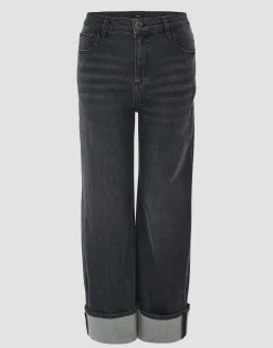 Store Wide Leg Jeans MARLI TURN UP High Rise aus Spanish Cotton Mix Jeans