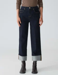 Flash Sale Wide Leg Jeans MIPO Mid Rise aus stretchigem Baumwoll Mix Jeans