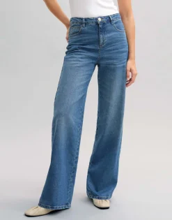 Outlet Wide Leg Jeans MIVY High Rise mit Stretch-Anteil Jeans